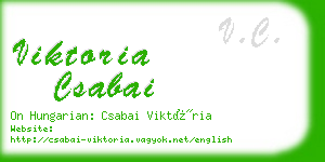 viktoria csabai business card